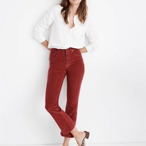 Madewell Cali Demi-Boot Corduroy pants